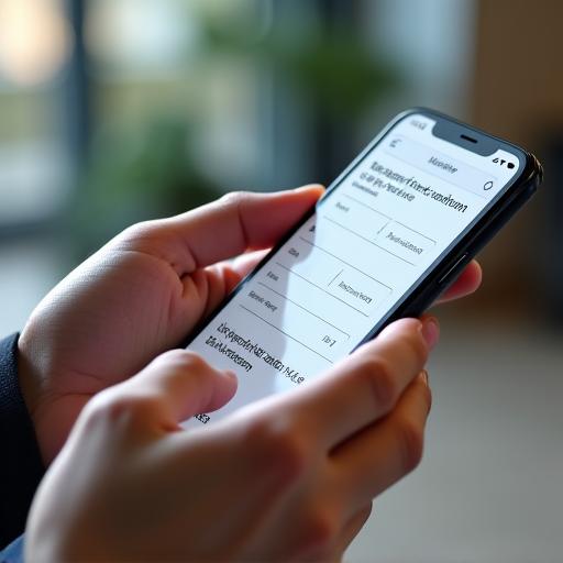 Eine Person registriert ein Kennzeichen auf einem Smartphone
